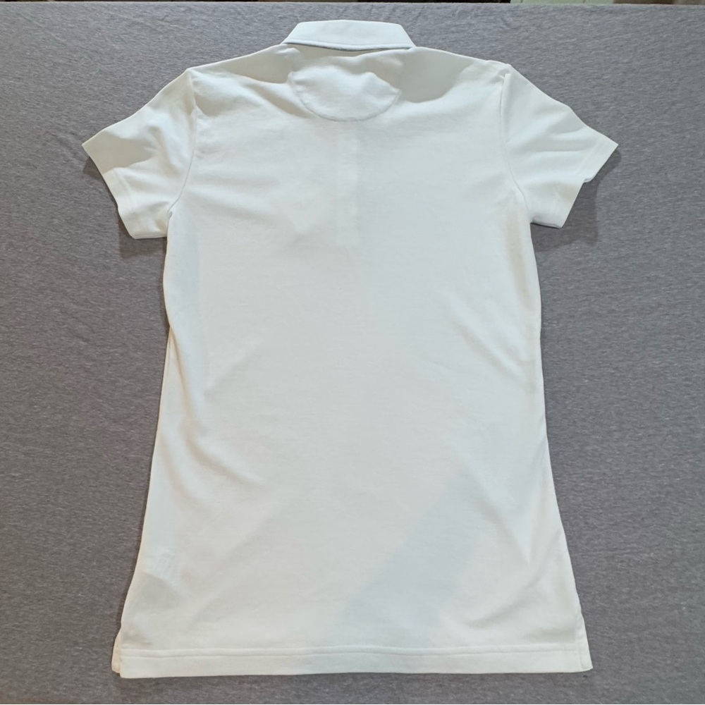 Clover Bobby Jones Womens Solid Supreme Short Sleeve Polo Shirt White Size S NWT - Picture 2 of 16